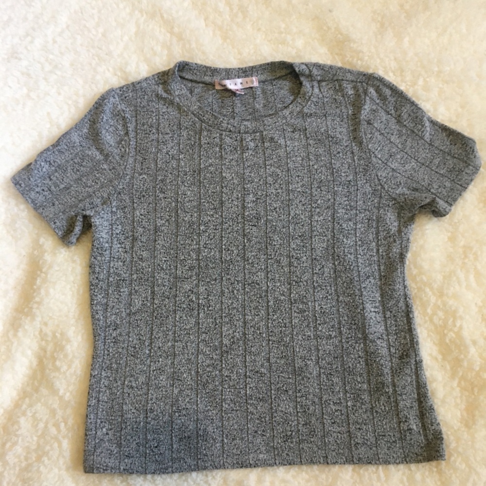 Medium Gray Crave Fame Short Sleeve T-Shirt